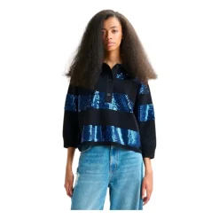 DAMES Essentiel Antwerp Illuminati Gebreide Poloshirt