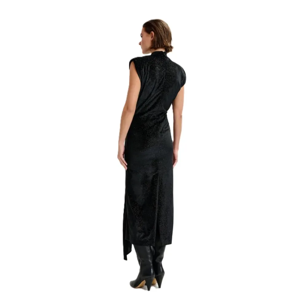 DAMES Essentiel Antwerp Inche Velvet Jersey Dress