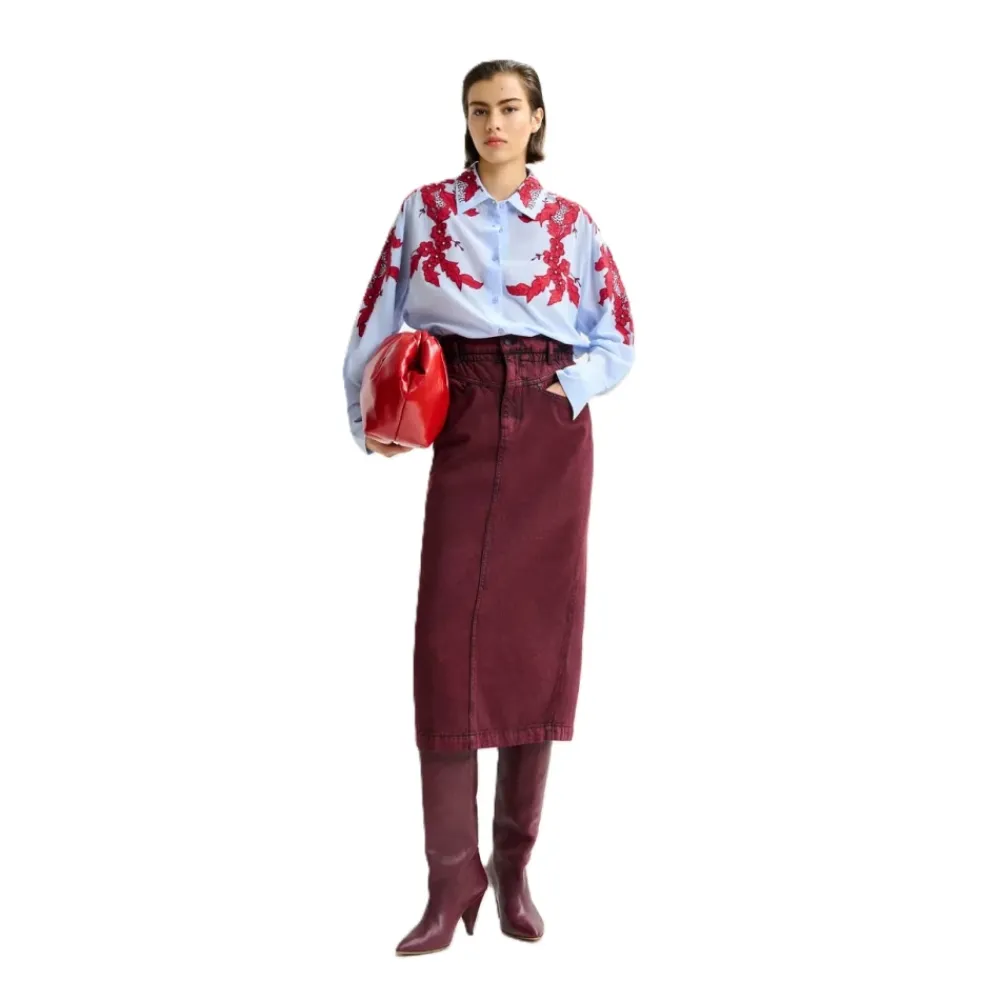 DAMES Essentiel Antwerp Inclusive Overdye Denim Rok