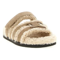 DAMES Tory Burch Ines Shearling Sport Slide
