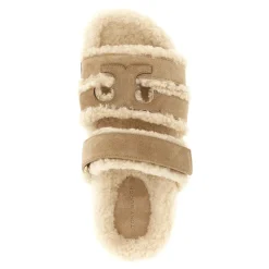 DAMES Tory Burch Ines Shearling Sport Slide