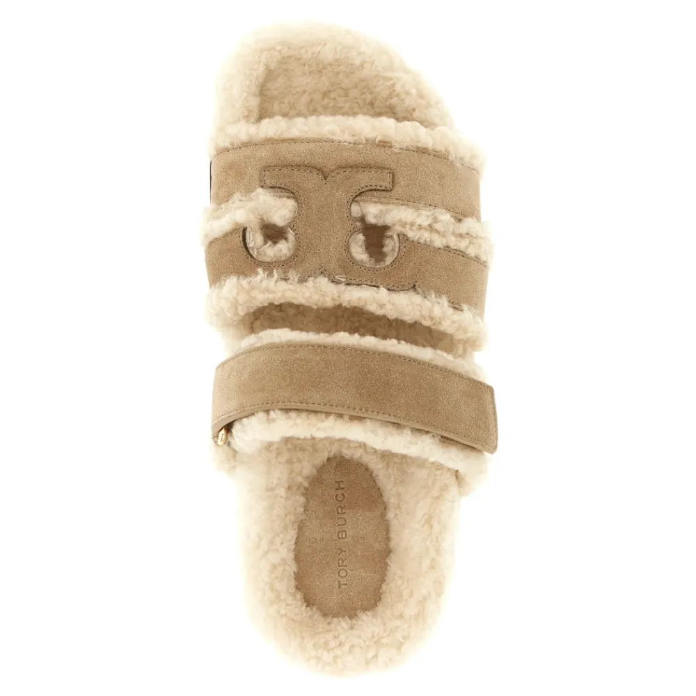 DAMES Tory Burch Ines Shearling Sport Slide