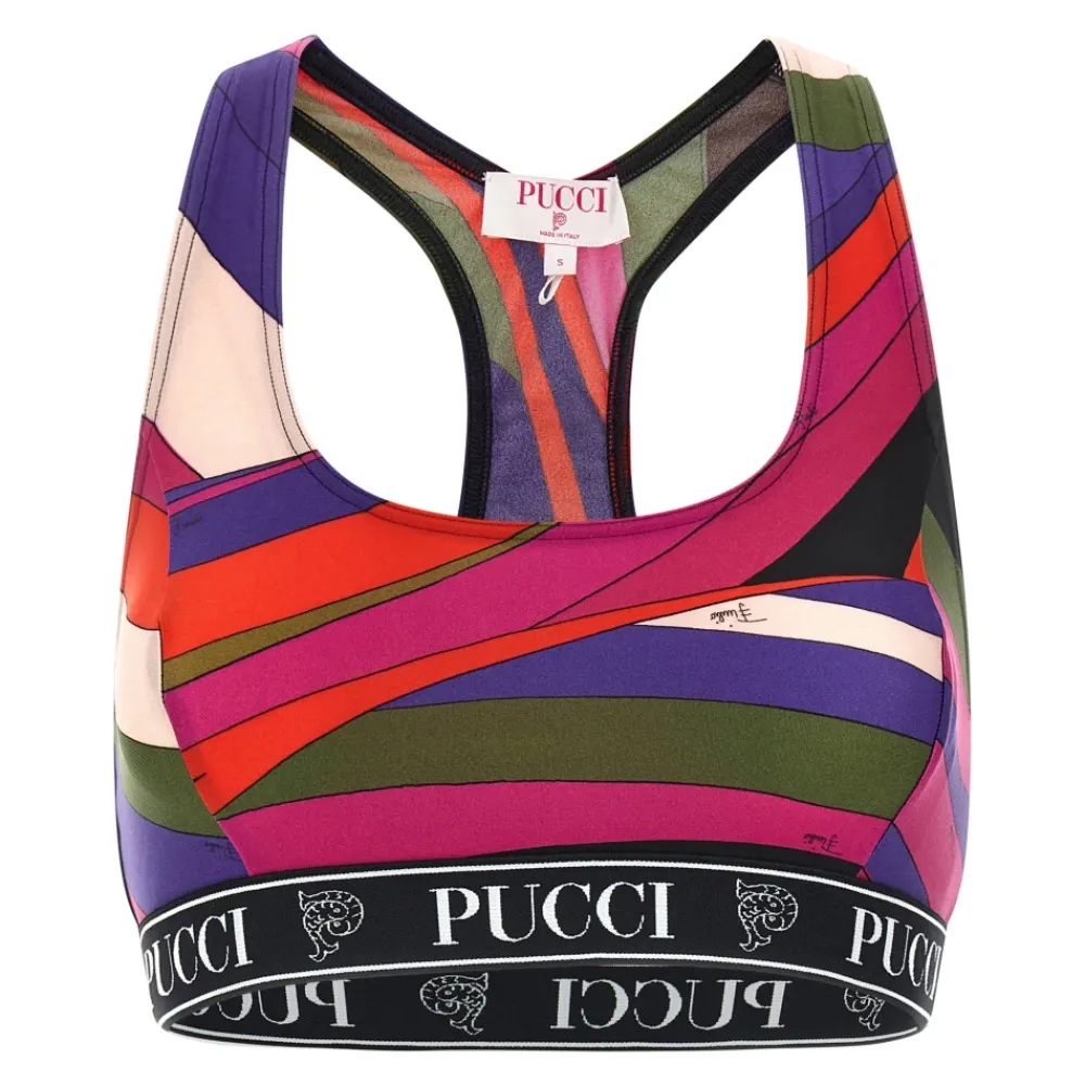 Pucci Sport Bh'S & Ondergoed|Sportshirts^Iride Print Top