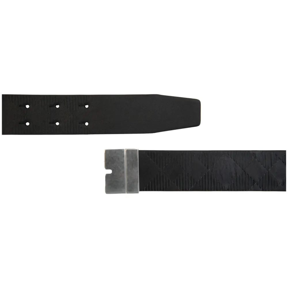 Heren Burberry Riemen^Italiaans Leren Omkeerbare Riem met Gesp