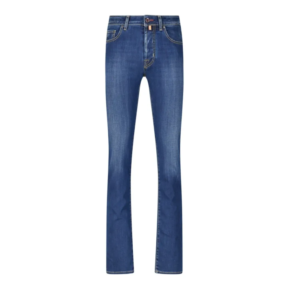 Heren Jacob Cohën Italiaans Vakmanschap Slim-Fit Denim Jeans