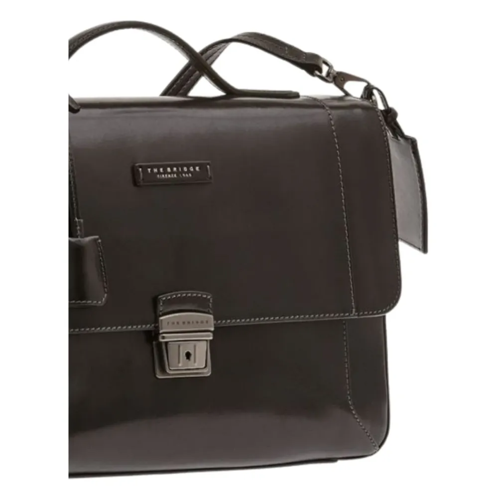 DAMES The Bridge Italiaanse leren aktetas unisex