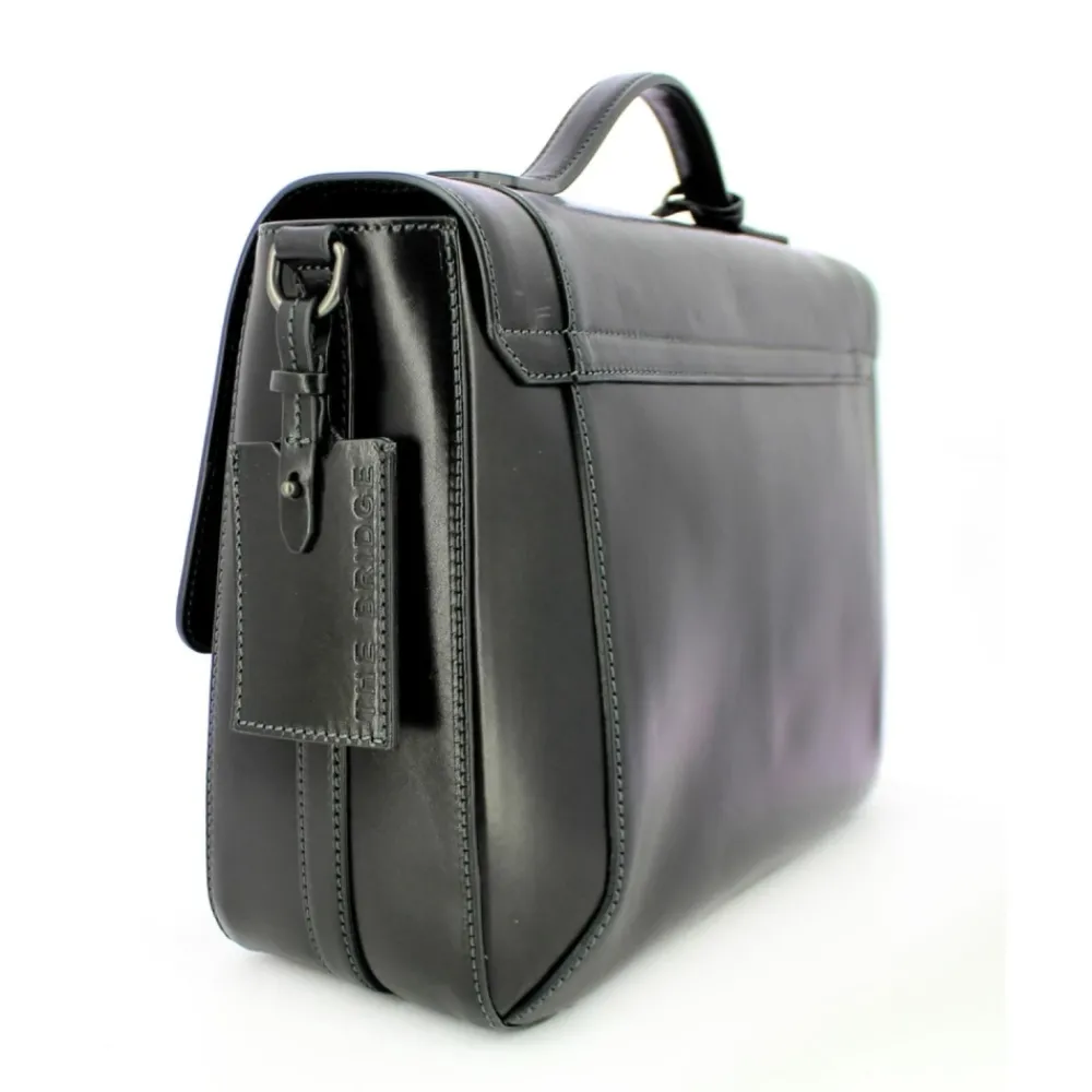 DAMES The Bridge Italiaanse leren aktetas unisex