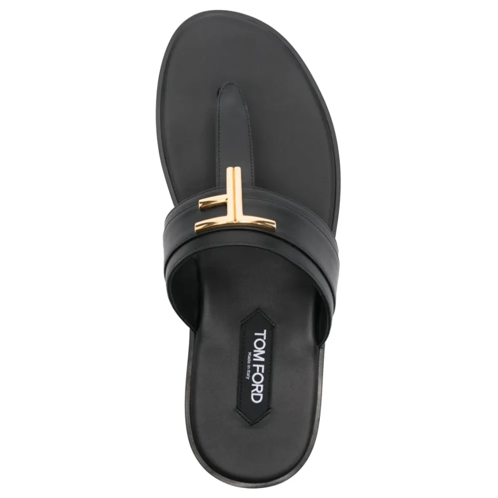 Heren Tom Ford Italiaanse leren sandalen