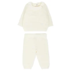 Chloé Bodysuits & Sets^Ivoor Gebreide Geboorte Set Trui Broek