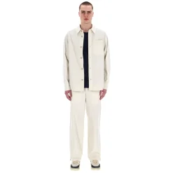 Heren A.P.C. Overhemden^Ivoor overshirt voor lente-zomer