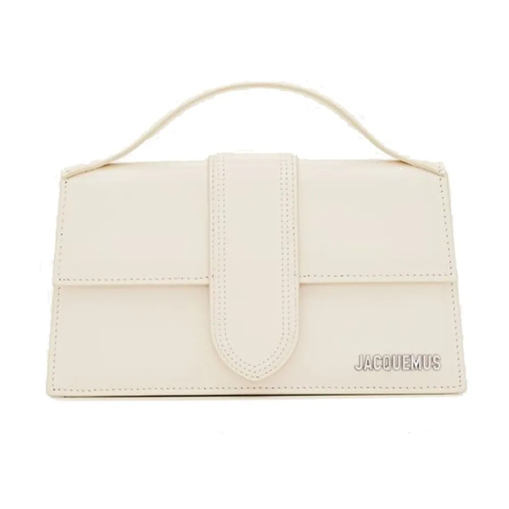 DAMES Jacquemus Handtassen^Ivoor Schoudertas Le Grand Bambino