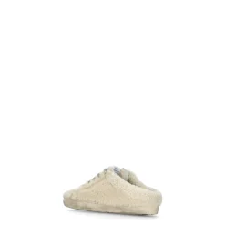 DAMES Golden Goose Ivoor Shearling Sneakers met Ster Logo