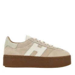 DAMES Hogan Ivoor Suède Sneakers met Memory Foam