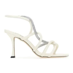 DAMES Jimmy Choo Ivoorleren Lonnie 90 sandalen