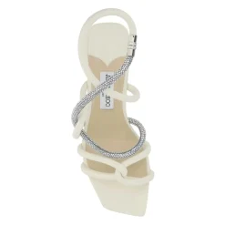 DAMES Jimmy Choo Ivoorleren Lonnie 90 sandalen