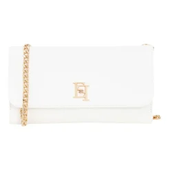 DAMES Elisabetta Franchi Portefeuilles^Ivoren Wallet Bag met Schouderriem