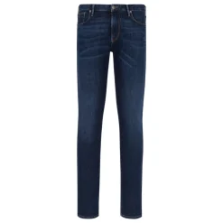 Heren Emporio Armani J06 Slim-fit, gewassen comfort-denim jeans van 11.5 oz