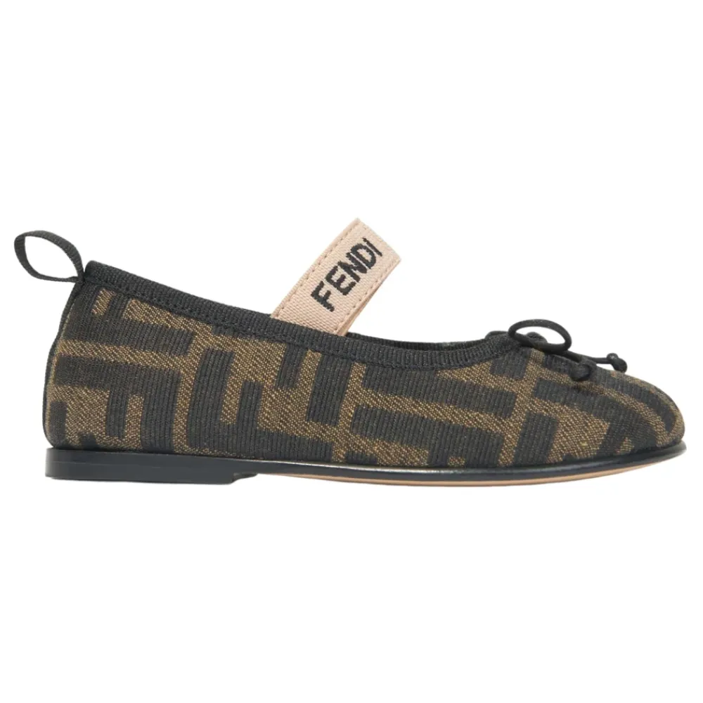 Fendi Ballerina'S^Jacquard Ballerina`s met FF Logo Detail