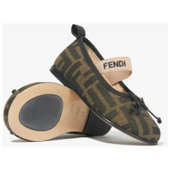 Fendi Ballerina'S^Jacquard Ballerina`s met FF Logo Detail