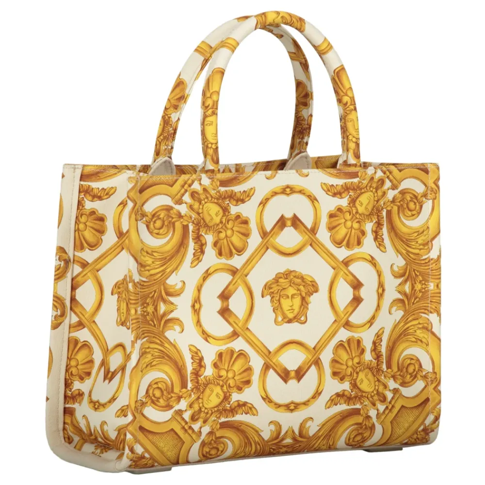 DAMES Versace Shoppers^Jacquard Motif Canvas Tote Bag