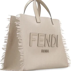 Heren Fendi Tassen^Jacquard Stoffen Tote