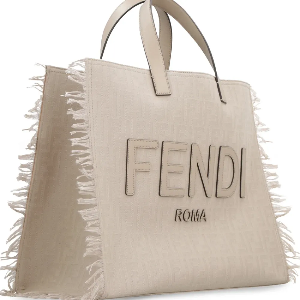 Heren Fendi Tassen^Jacquard Stoffen Tote