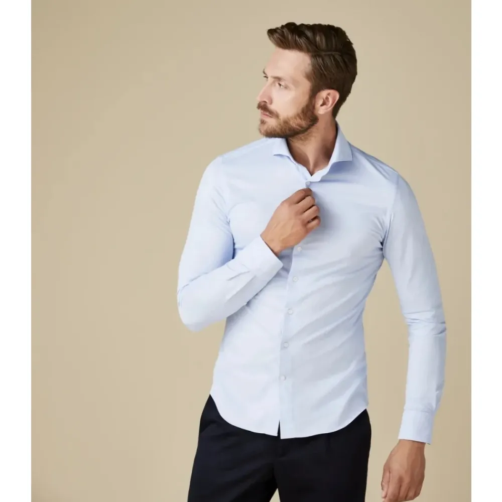 Heren Profuomo JAPANESE KNITTED OVERHEMD Shirt PP2HC10009