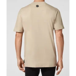 Heren Philipp Plein Jersey T-shirt Ronde Hals Skeleton