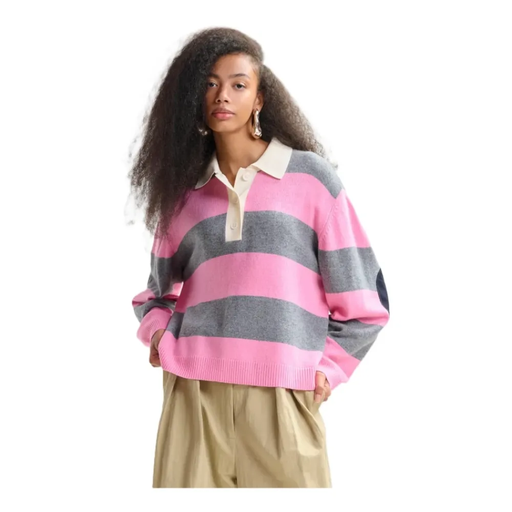 DAMES Essentiel Antwerp Jezebel Gestreept Poloshirt