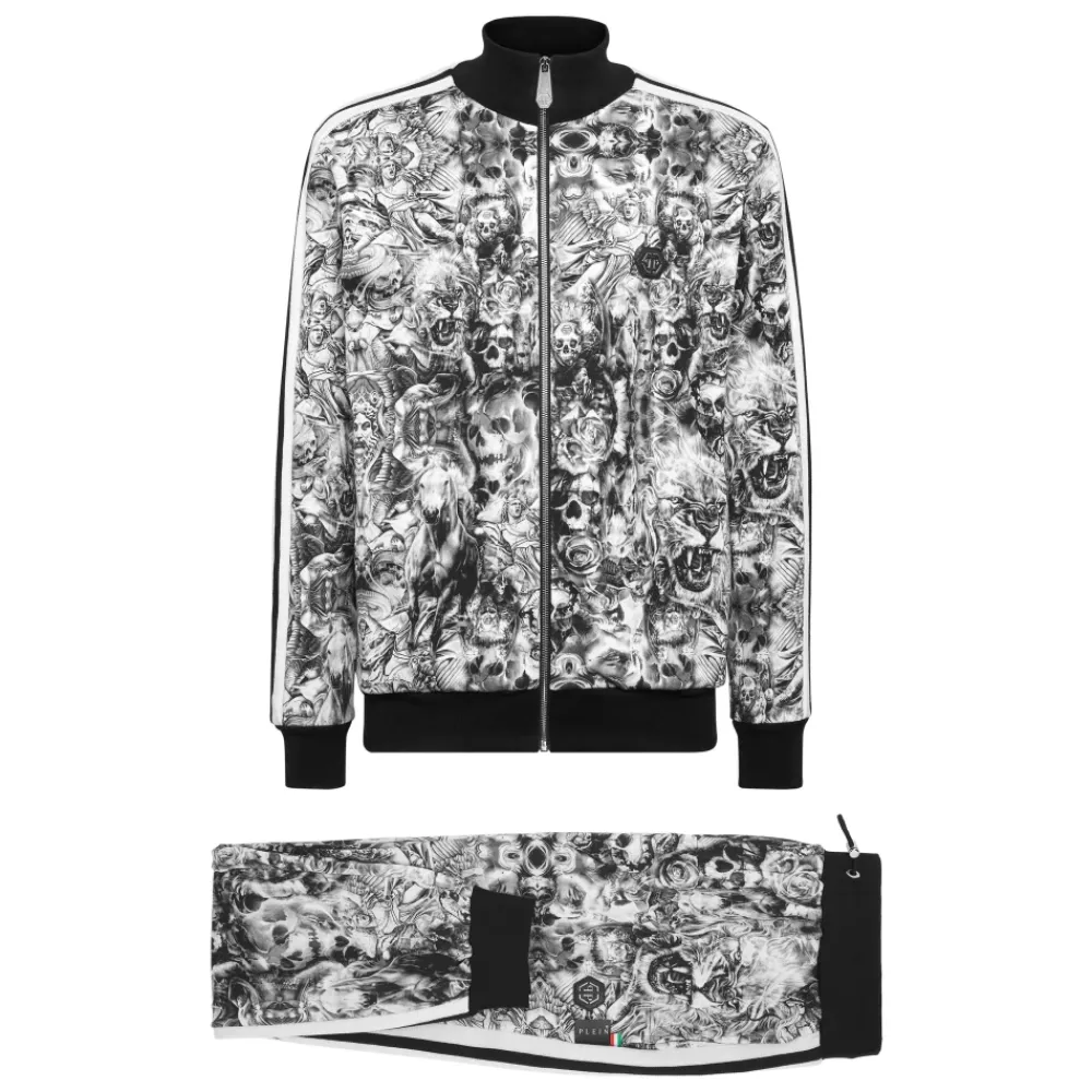 Heren Philipp Plein Jogging Trainingspak: Top & Broek Tattoo