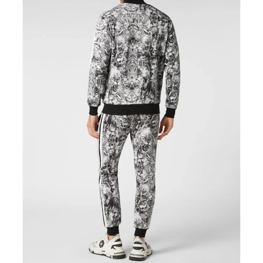 Heren Philipp Plein Jogging Trainingspak: Top & Broek Tattoo