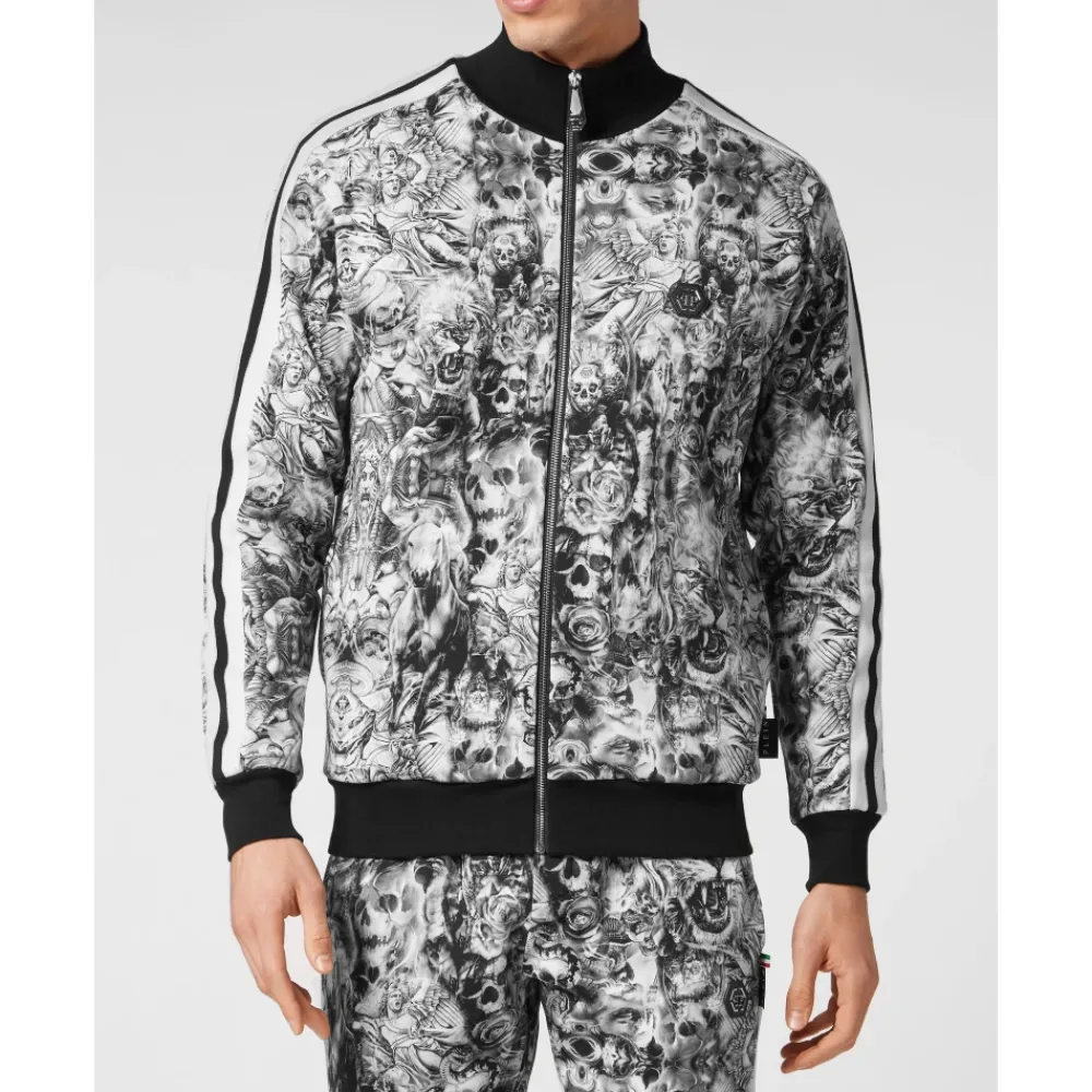 Heren Philipp Plein Jogging Trainingspak: Top & Broek Tattoo