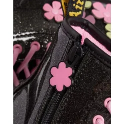 Dr. Martens Junior 1460 Glitter & Flower Applique Veterlaarzen