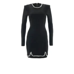 DAMES John Richmond Jurken^Jurk met Lange Mouwen en Applicaties