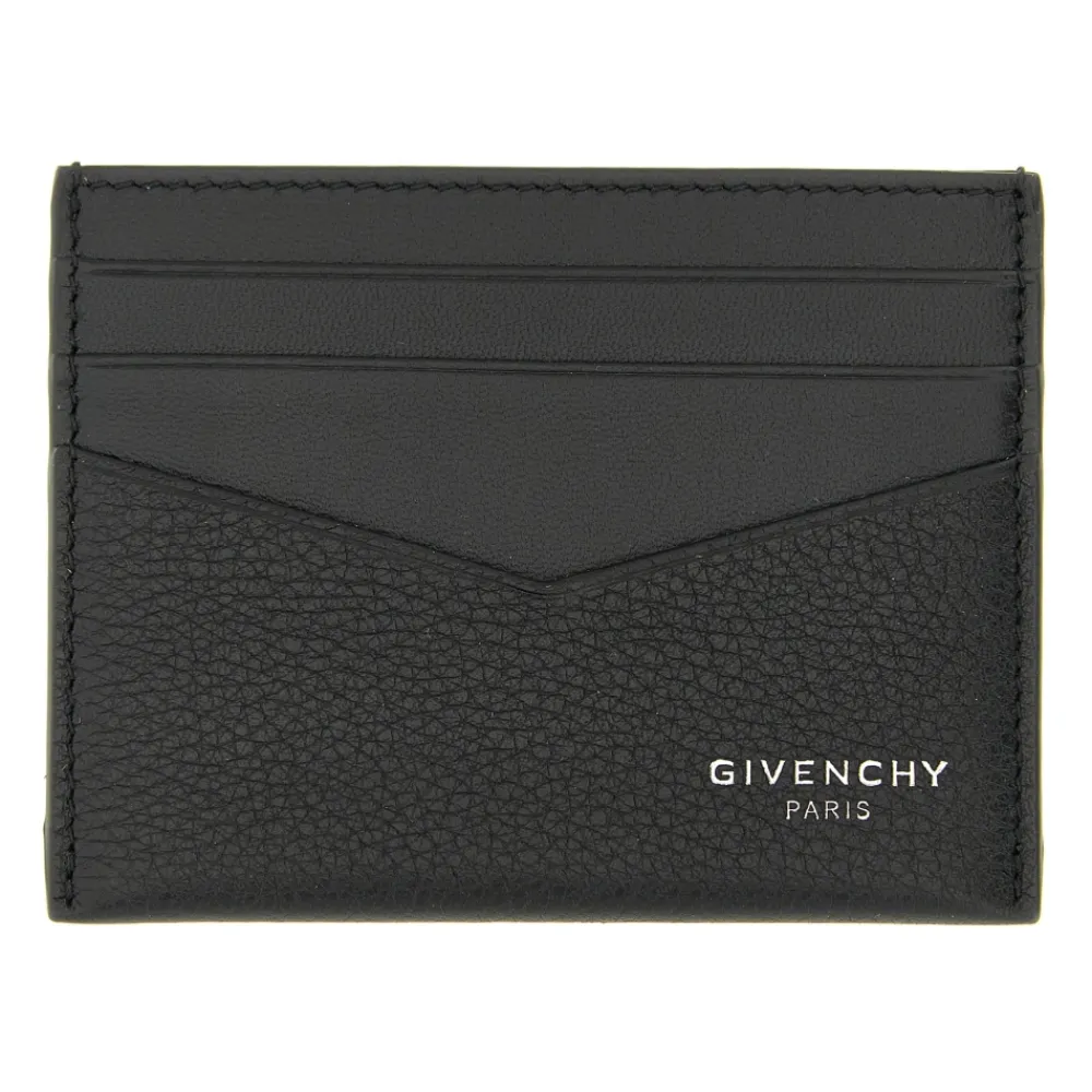 Heren Givenchy Portefeuilles^Kaarthouder van generfd leer