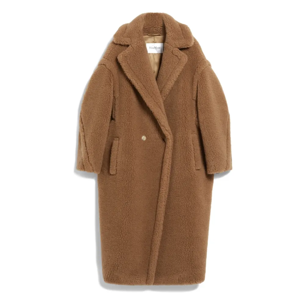 DAMES Max Mara Trenchcoats & Mantels^Kameel Teddy Jas Stijlvolle Wintermode