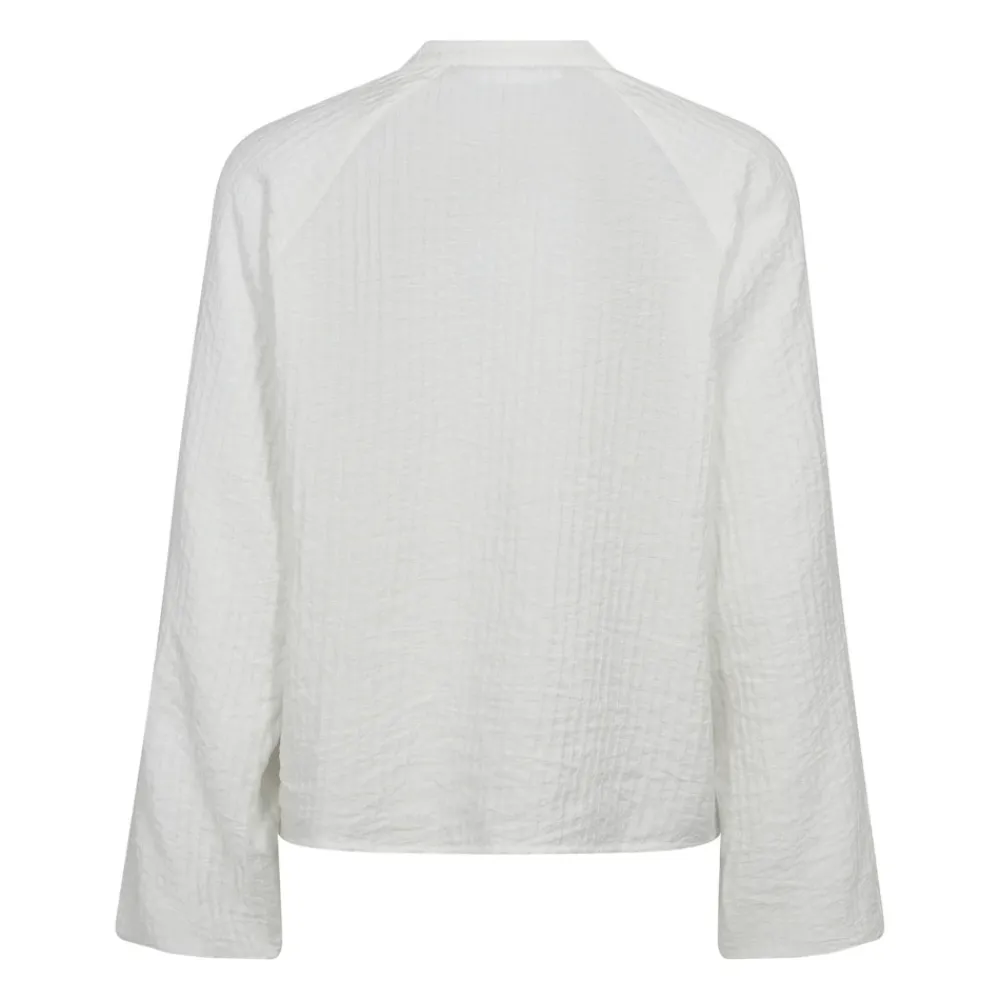 DAMES Co'Couture Blouses^Kanten V-Shirt Off White