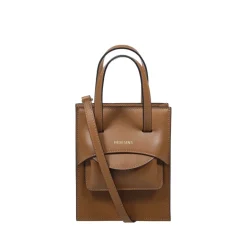 DAMES Hidesins Karamel Mini Flap Tas