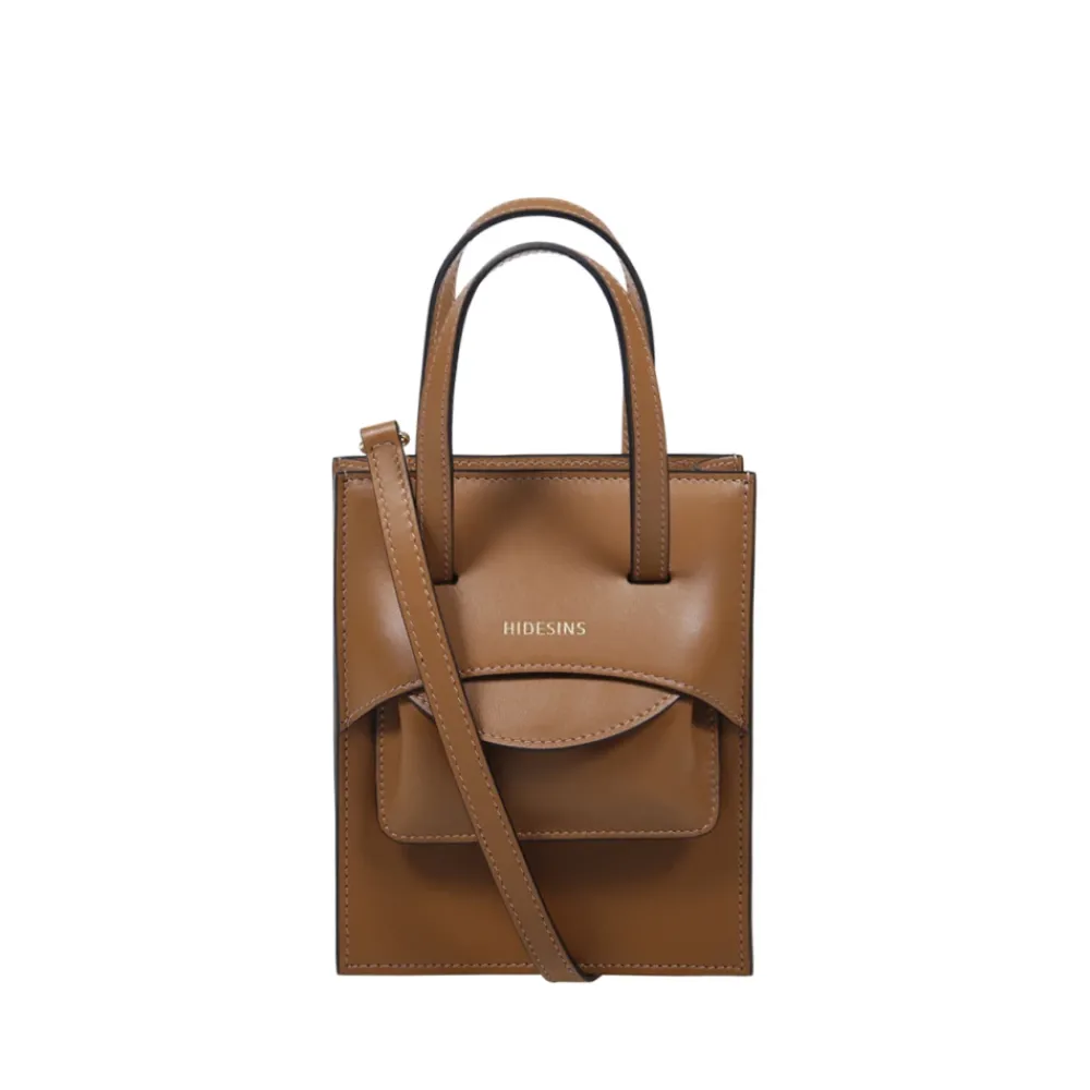 DAMES Hidesins Karamel Mini Flap Tas