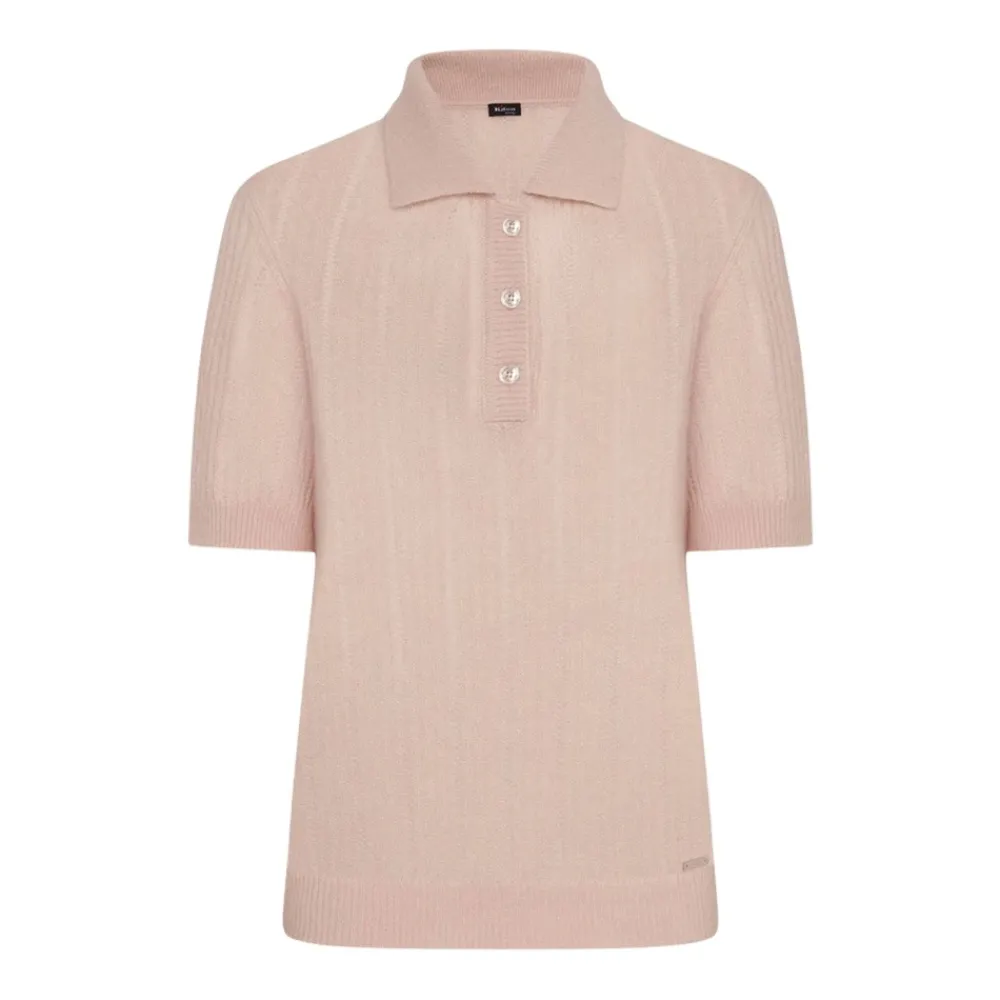 DAMES Kiton Kasjmier en zijde geperforeerde trui