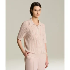 DAMES Kiton Kasjmier en zijde geperforeerde trui