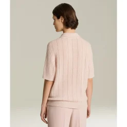 DAMES Kiton Kasjmier en zijde geperforeerde trui