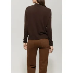 DAMES Luisa Cerano Truien & Vesten^Kasjmier Mix Trui met Opgerolde Kraag