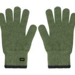 Heren Moorer Handschoenen^Kasjmierhandschoenen met geribbelde inzetstukken