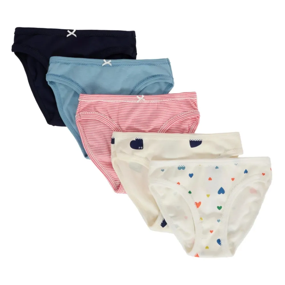 Petit Bateau Katoenen Briefs Set met Geborduurde Details