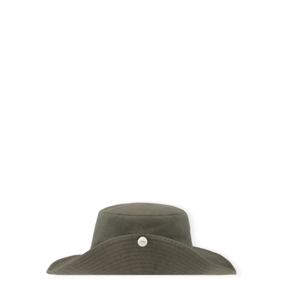 DAMES Ganni Katoenen Bucket Hat