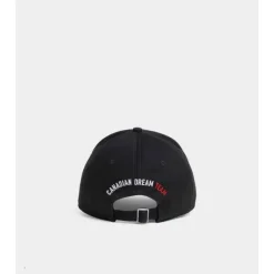 Heren Dsquared2 Petten^Katoenen Gabardine Geborduurd Logo Pet