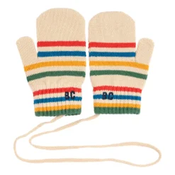 Bobo Choses Katoenen handschoenen met geborduurd logo