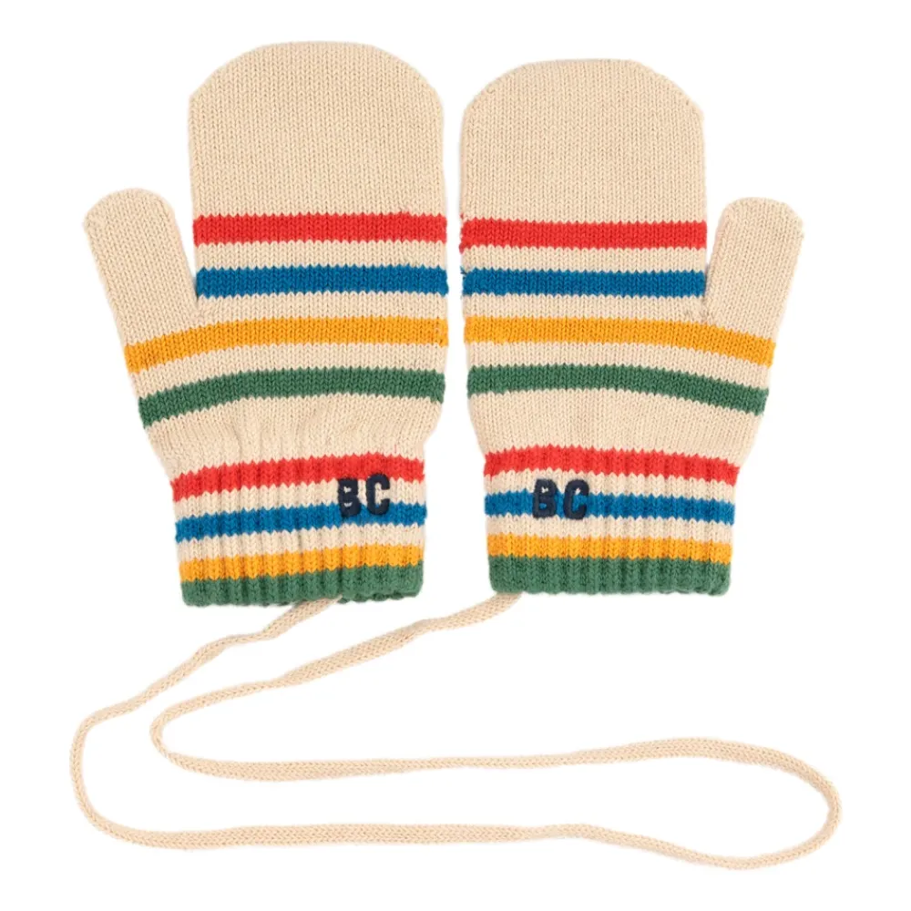 Bobo Choses Katoenen handschoenen met geborduurd logo