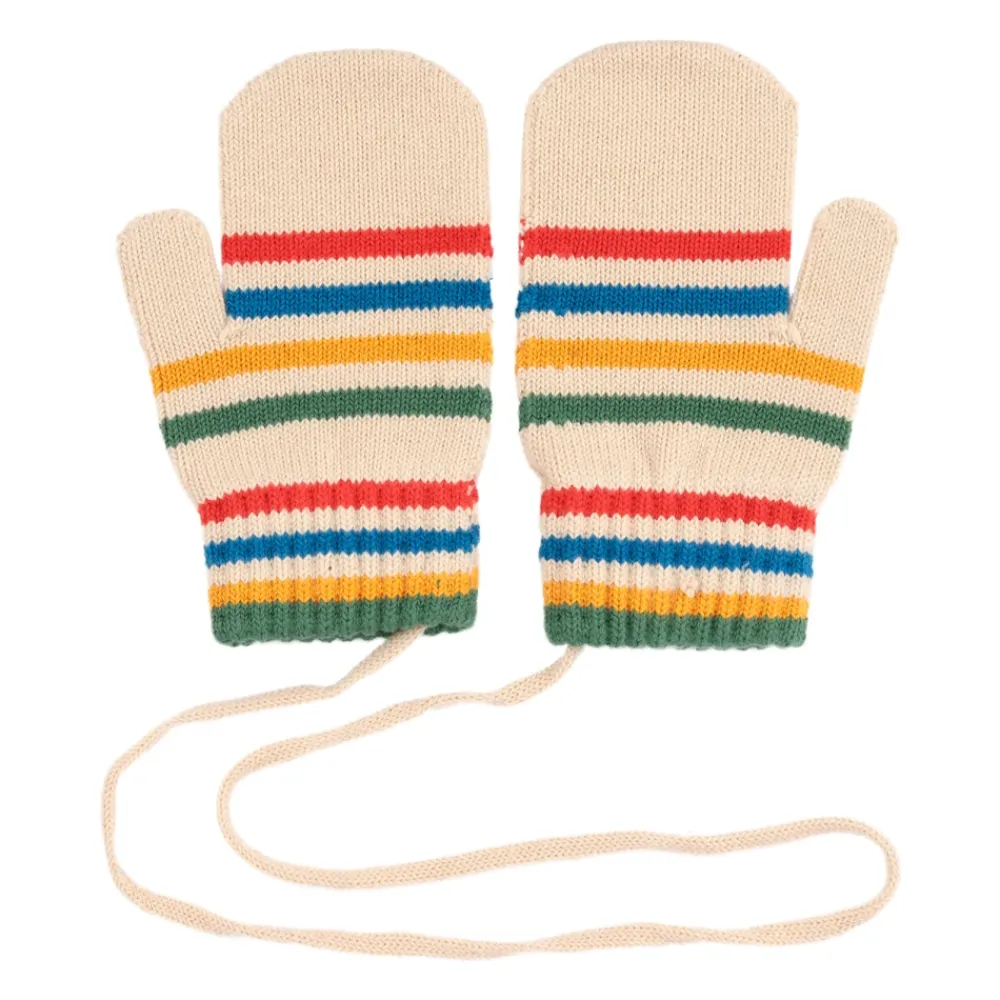 Bobo Choses Katoenen handschoenen met geborduurd logo